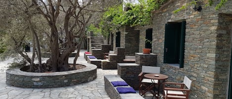 Chambre Double, 1 lit double | Terrasse/Patio