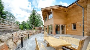 华丽木屋, 山景, 山腰 | 1 多间卧室、高档床上用品、熨斗/熨衣板、婴儿床