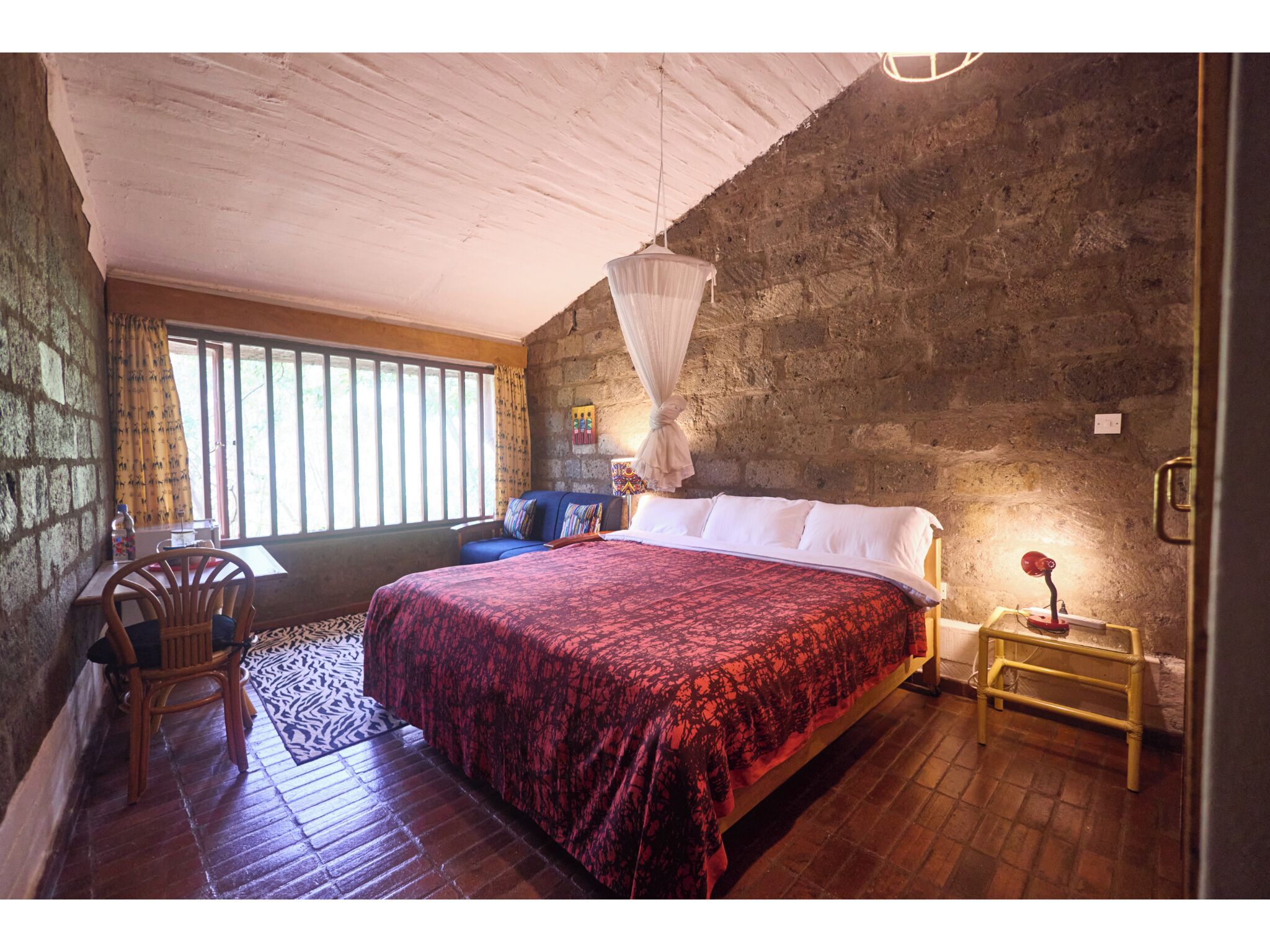 Premium bedding, desk, soundproofing, iron/ironing board