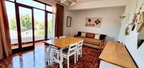 Family Apartment, 2 Bedrooms, Kitchen, Mountain View | Living area - Granada Apartments Ibiza (Sant Joan de Labritja)