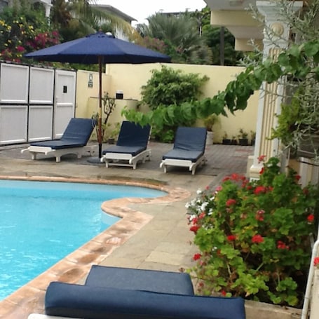 Outdoor pool. La Villa de Marie