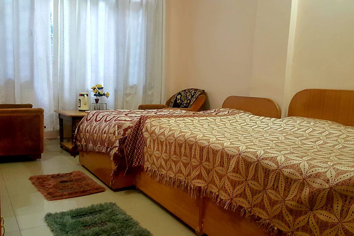 Family Triple Room, Multiple Beds | Premium bedding, pillowtop beds, individually decorated