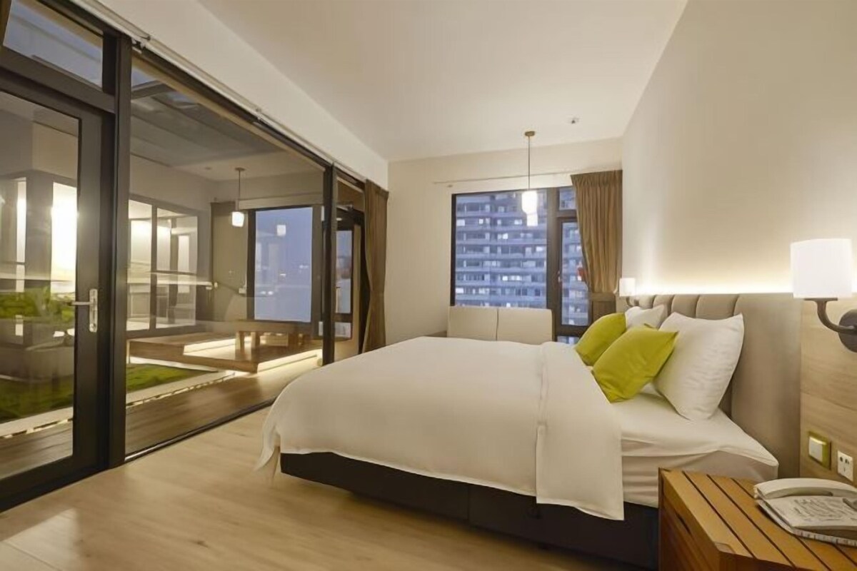 Premium bedding, down comforters, memory foam beds, blackout drapes