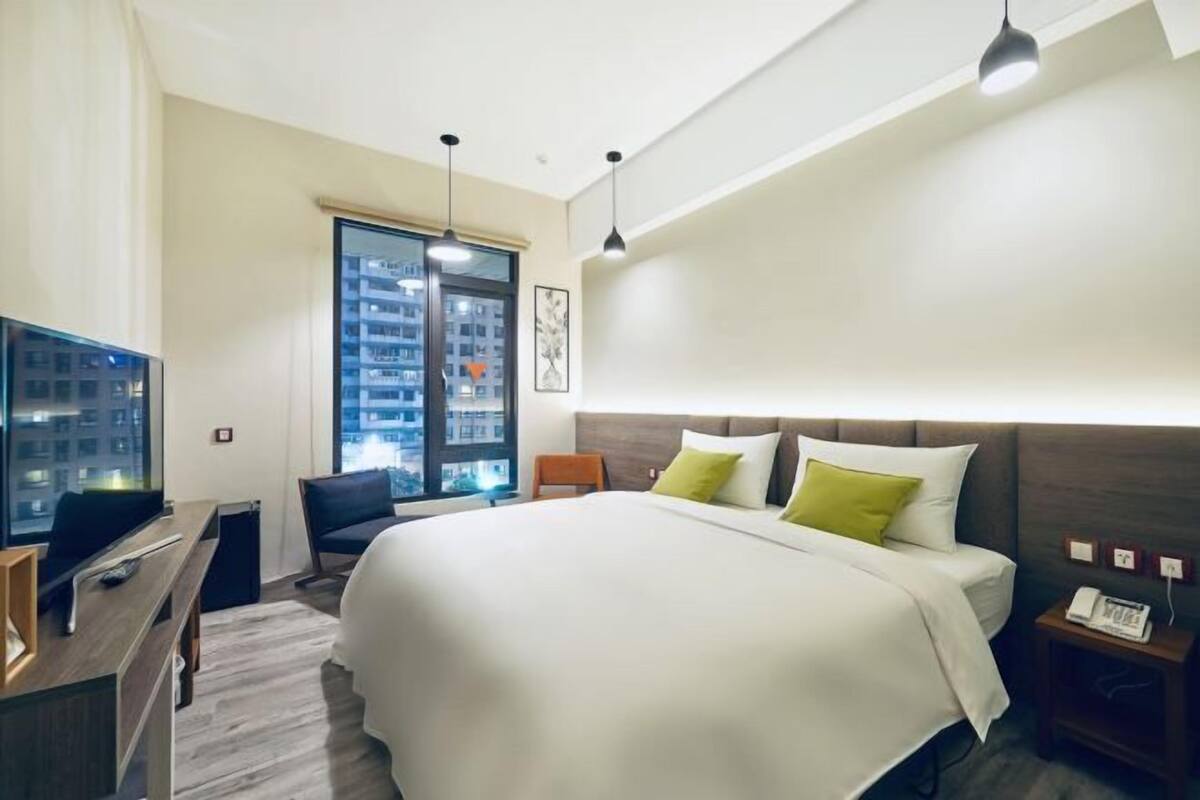 Premium bedding, down duvets, memory-foam beds, blackout curtains