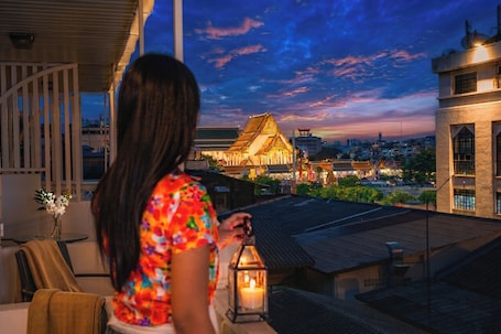 Grand Double Room | Balcony view. Excel Hotel Bangkok