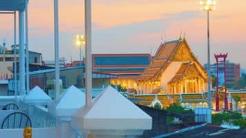 Byutsikt fra overnattingsstedet