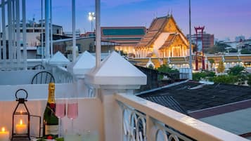 Deluxe dubbelrum eller tvåbäddsrum | Balkongutsikt