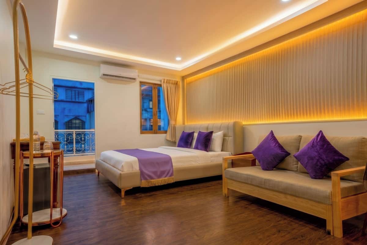 Habitación doble Grand | Escritorio, espacio para trabajar con laptop, insonorización y cunas