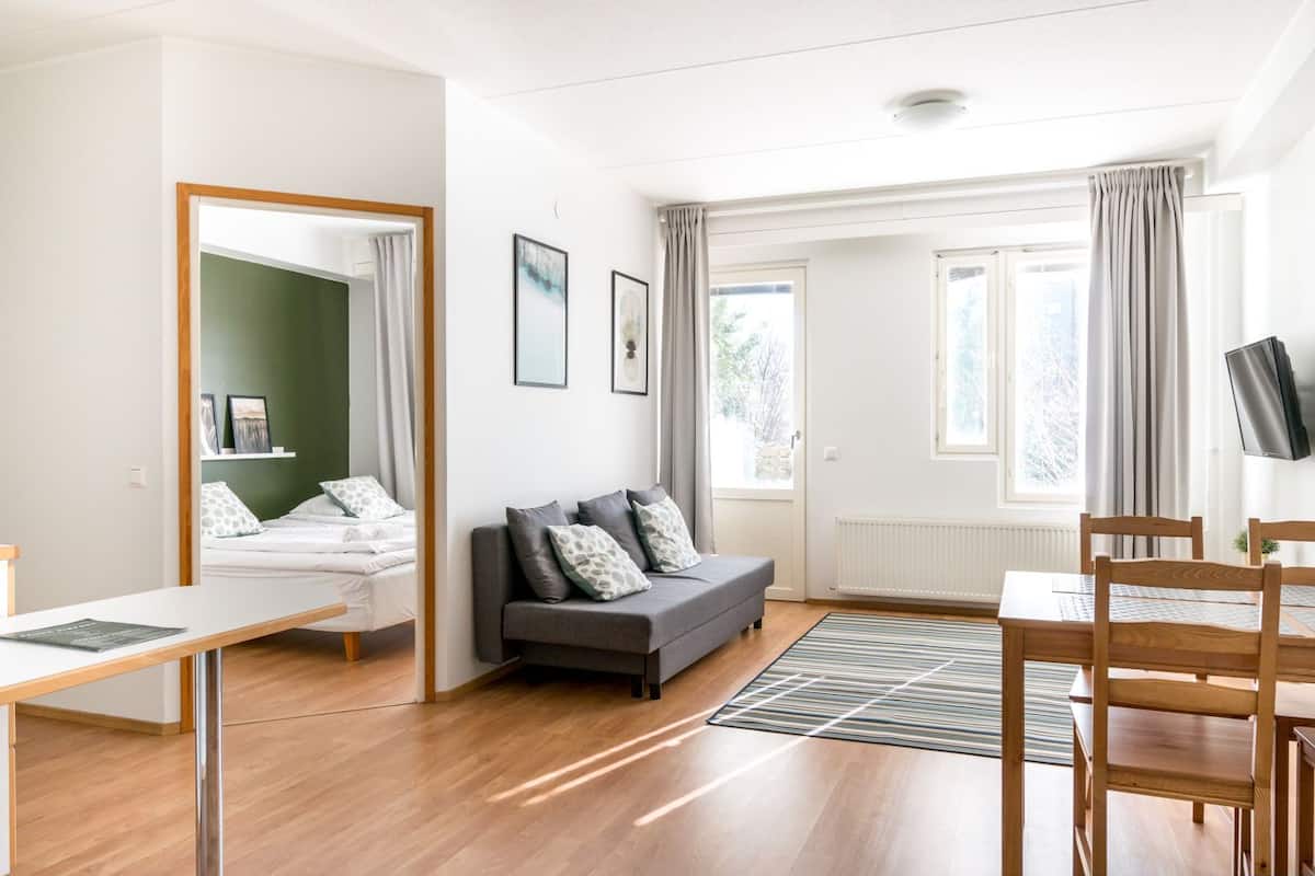 Standard Apartment, 1 Bedroom, Sauna | Living area | Smart TV