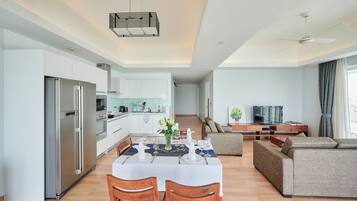 Appartement, 2 chambres | Literie de qualité supérieure, coffres-forts dans les chambres