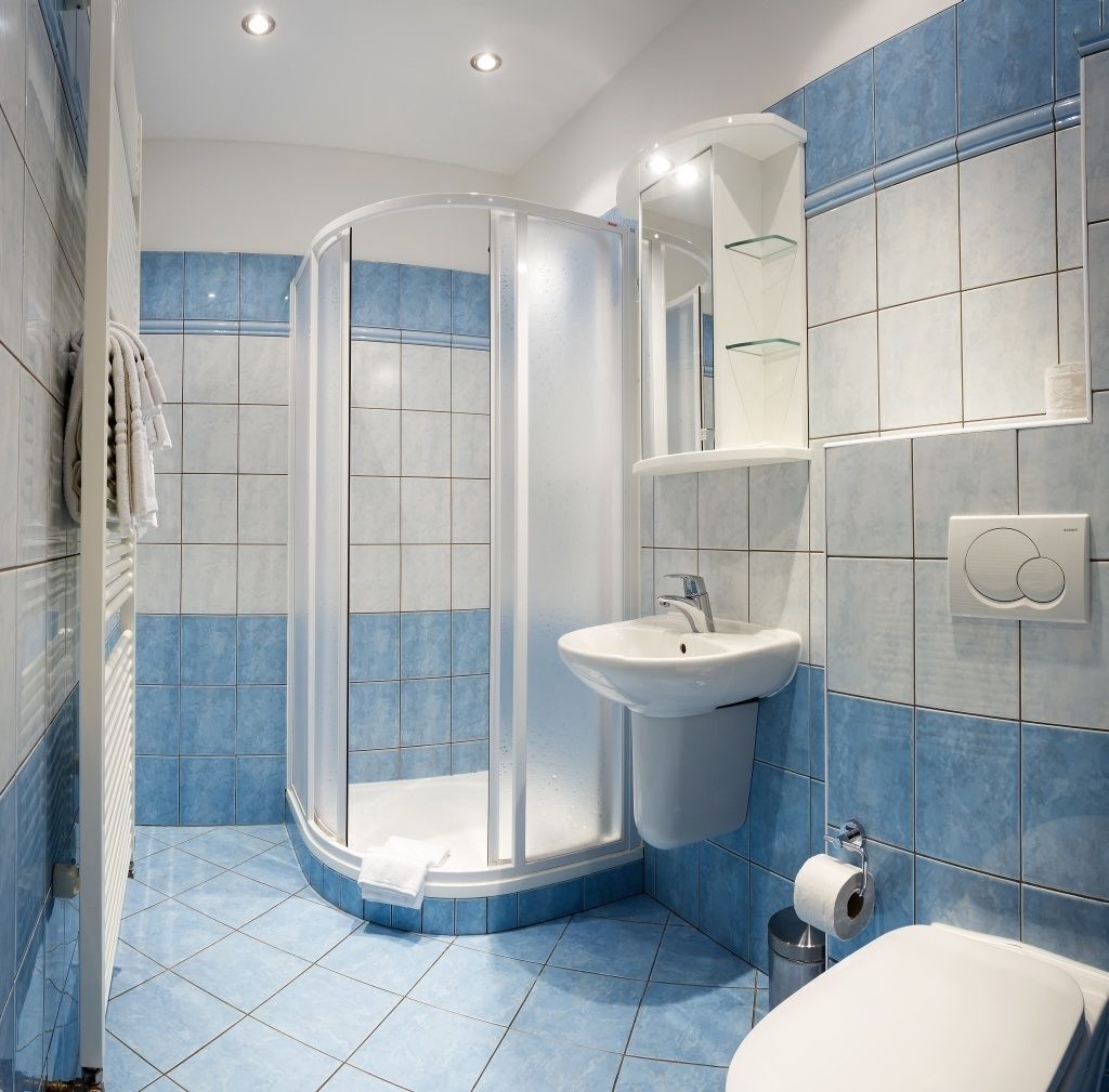 Bathroom | Shower, free toiletries, hair dryer, towels