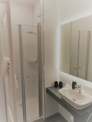 Regadera, amenidades de baño gratuitas, secadora de cabello, pantuflas 