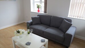 Appartement, 2 slaapkamers, uitzicht op de stad | Woonruimte