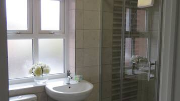 Free toiletries, hair dryer, towels