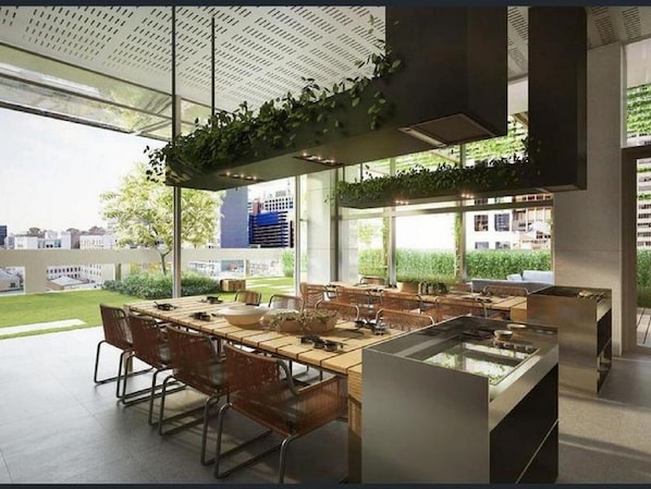 BBQ/picnic area - The Escape in Southern Cross Station (Melbourne)