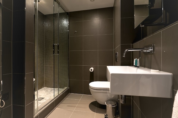 Free toiletries, hair dryer, towels