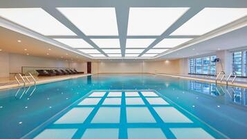 Indoor pool, seasonal outdoor pool