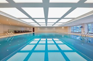 Indoor pool, seasonal outdoor pool
