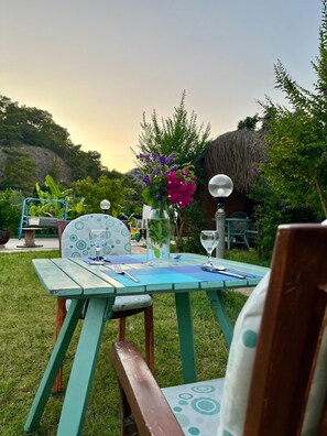 Frokost, lunsj og middag serveres