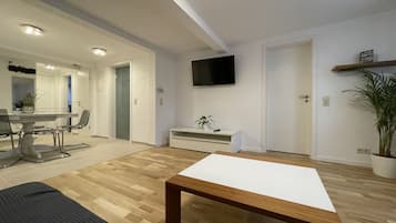 Leilighet – deluxe, privat bad, byutsikt (og 2) | Lounge