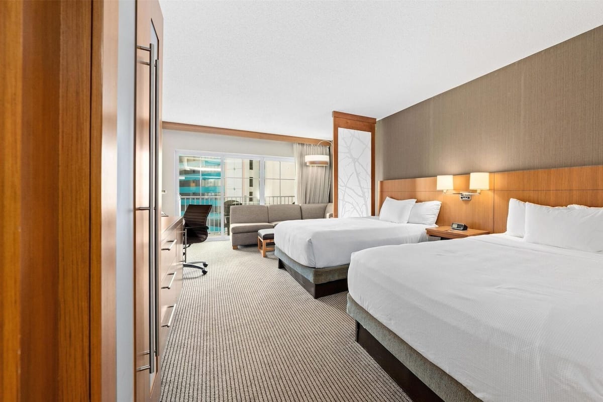 Premium bedding, down duvets, pillow-top beds, in-room safe