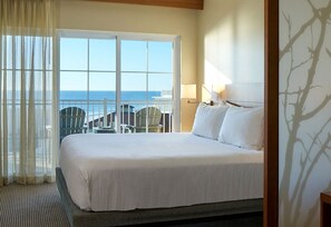 Suite, 1 habitación, vistas parciales al mar (King) | Ropa de cama de alta calidad y edredones de plumas