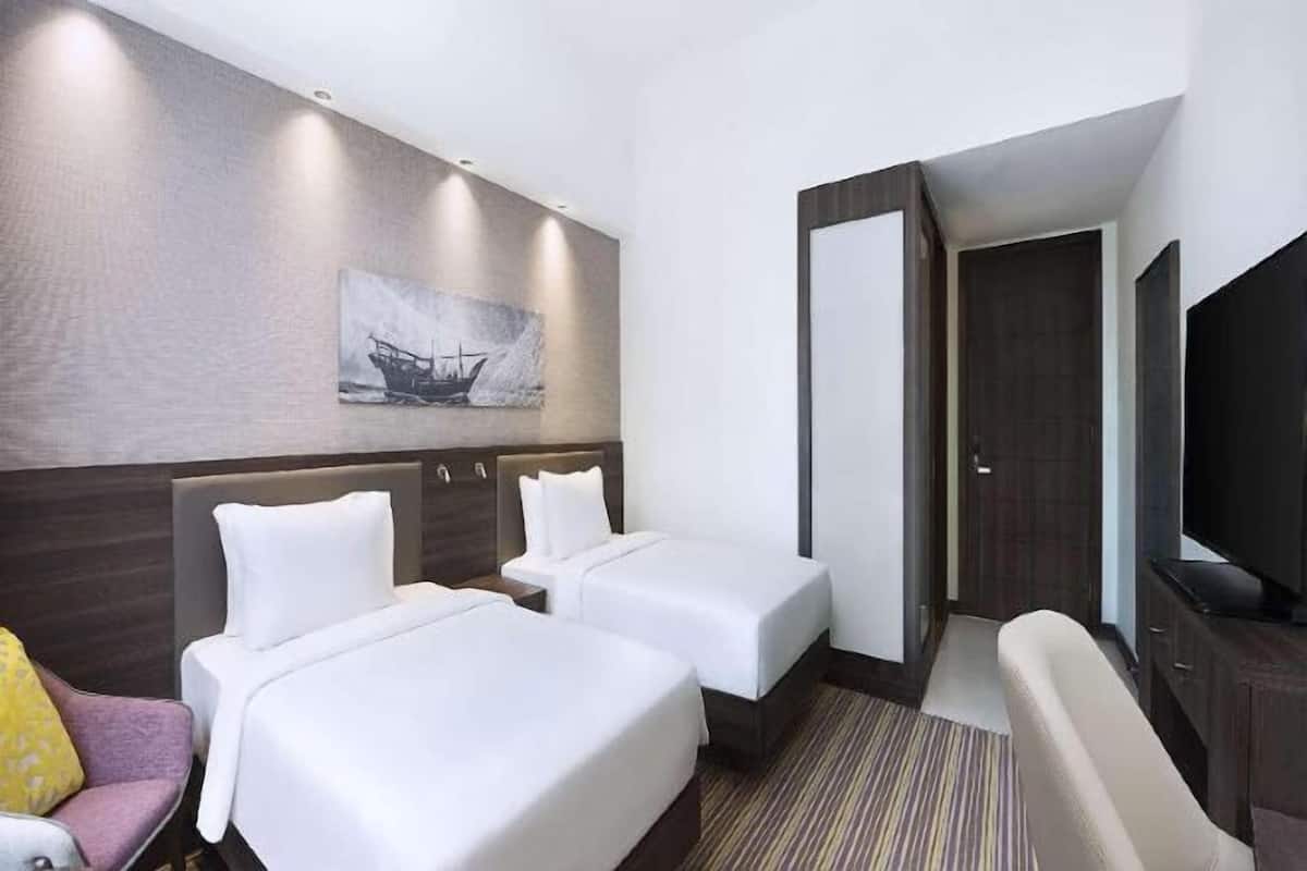 In-room safe, desk, iron/ironing board, free cribs/infant beds