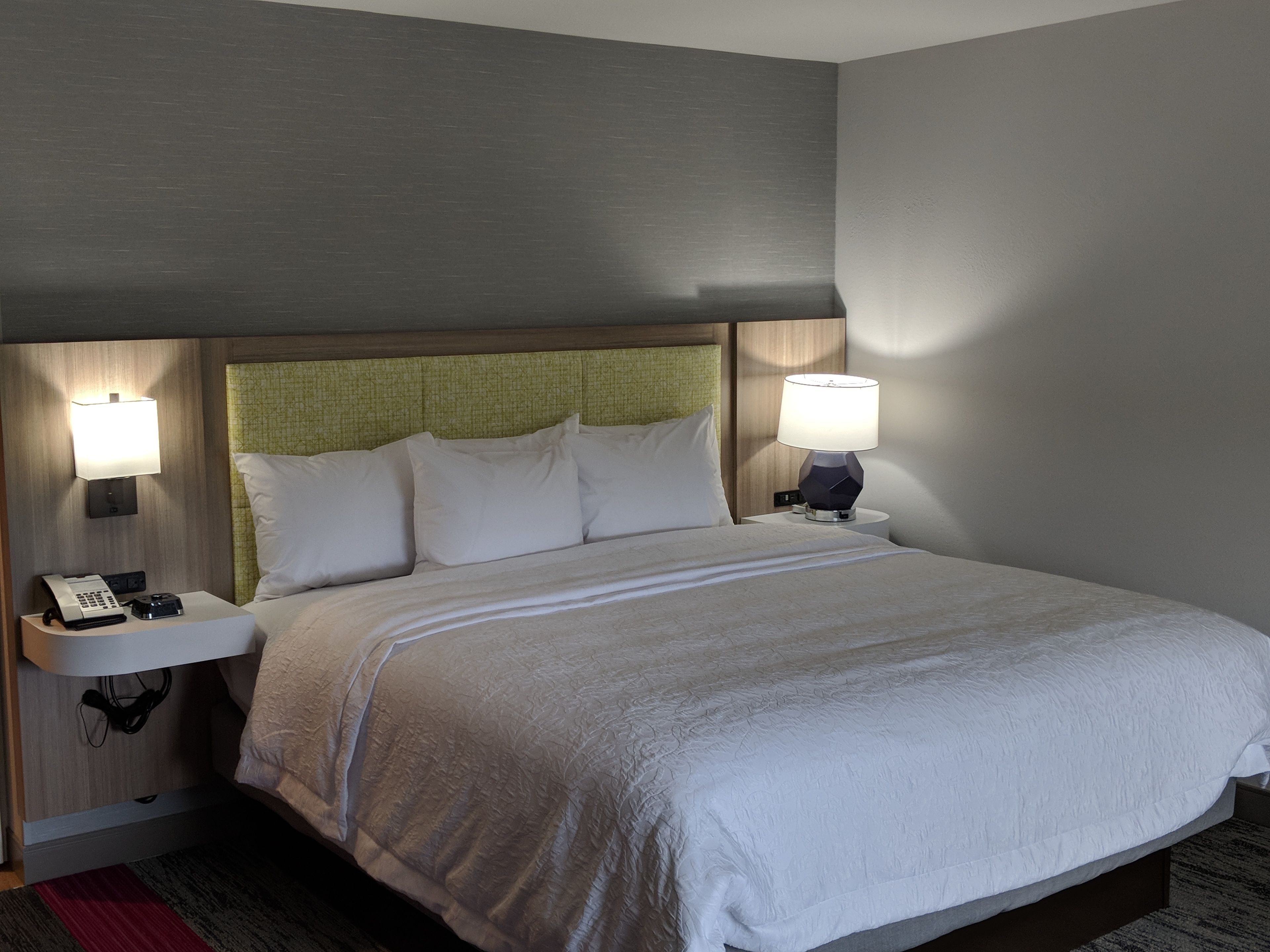 room, 1 king bed, refrigerator | laptop workspace, blackout curtains, free wifi