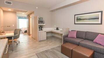 Premium bedding, pillowtop beds, in-room safe, desk