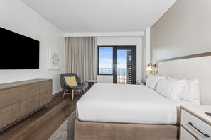 Room, 1 King Bed, Accessible (Hearing, Gulf Front) | Egyptian cotton sheets, premium bedding, Tempur-Pedic beds, in-room safe