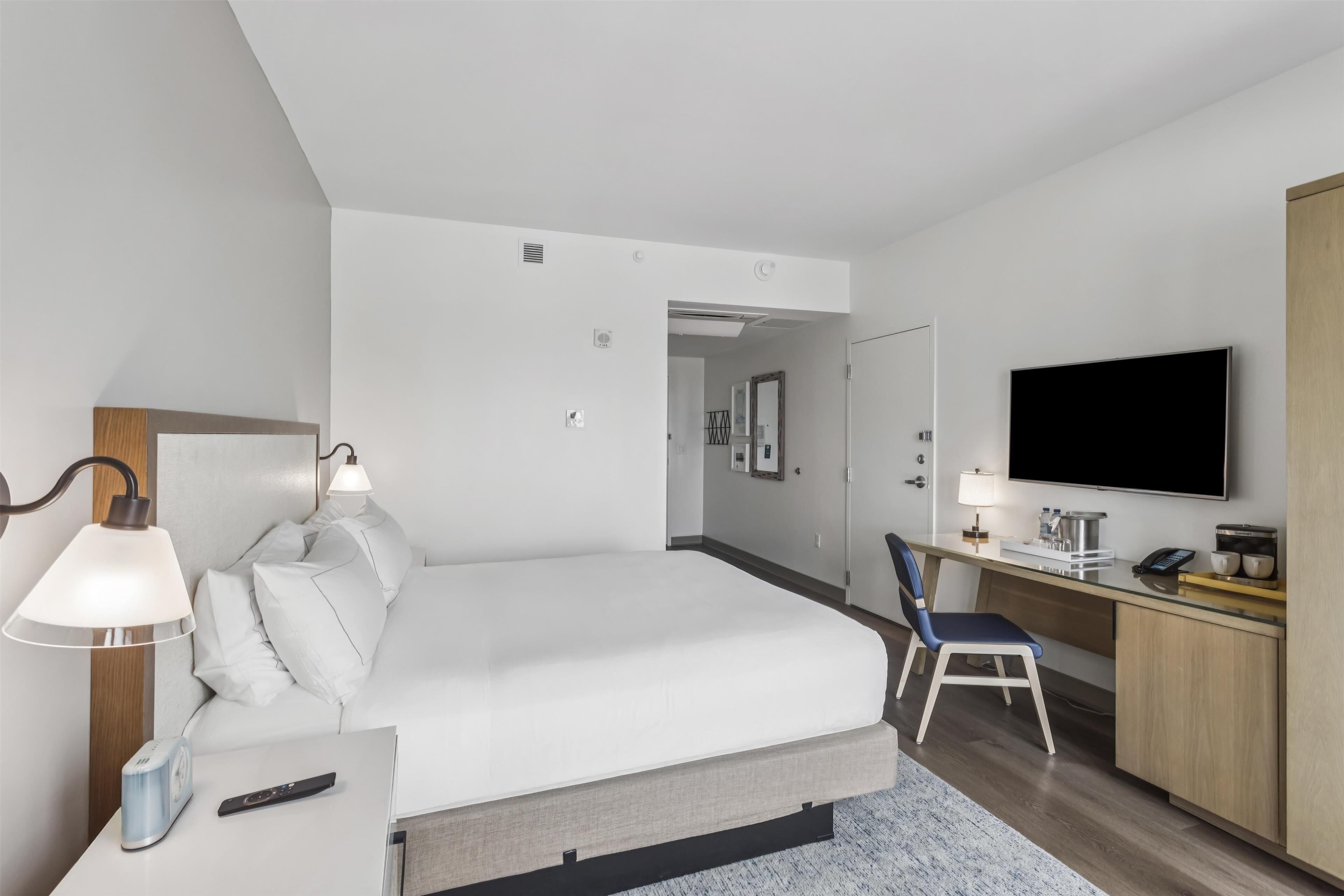 Egyptian cotton sheets, premium bedding, Tempur-Pedic beds, in-room safe