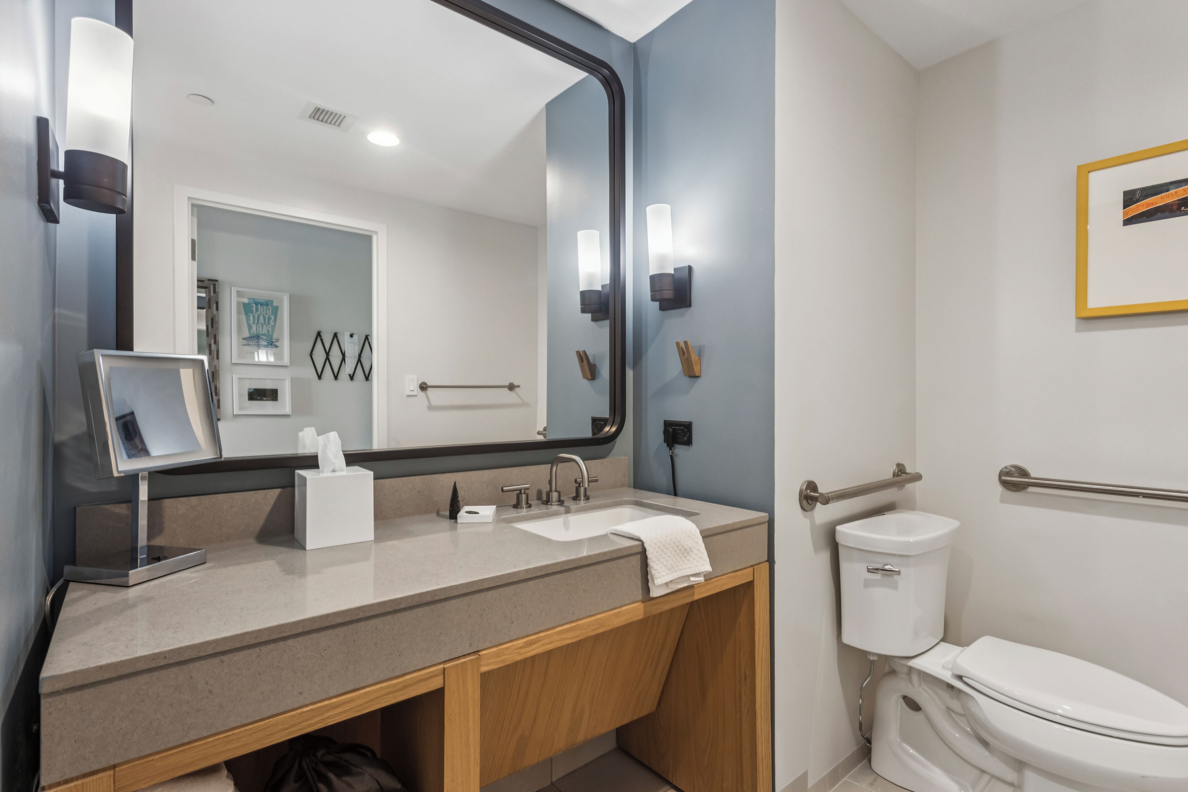 room, 1 king bed, accessible (hearing) | bathroom | free toiletries, towels