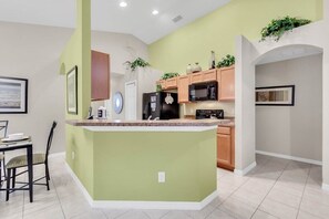 Fridge, microwave, oven, stovetop - VP2522DC - Pool Home - Conservation Views - Sleeps Up to 8 (Kissimmee)