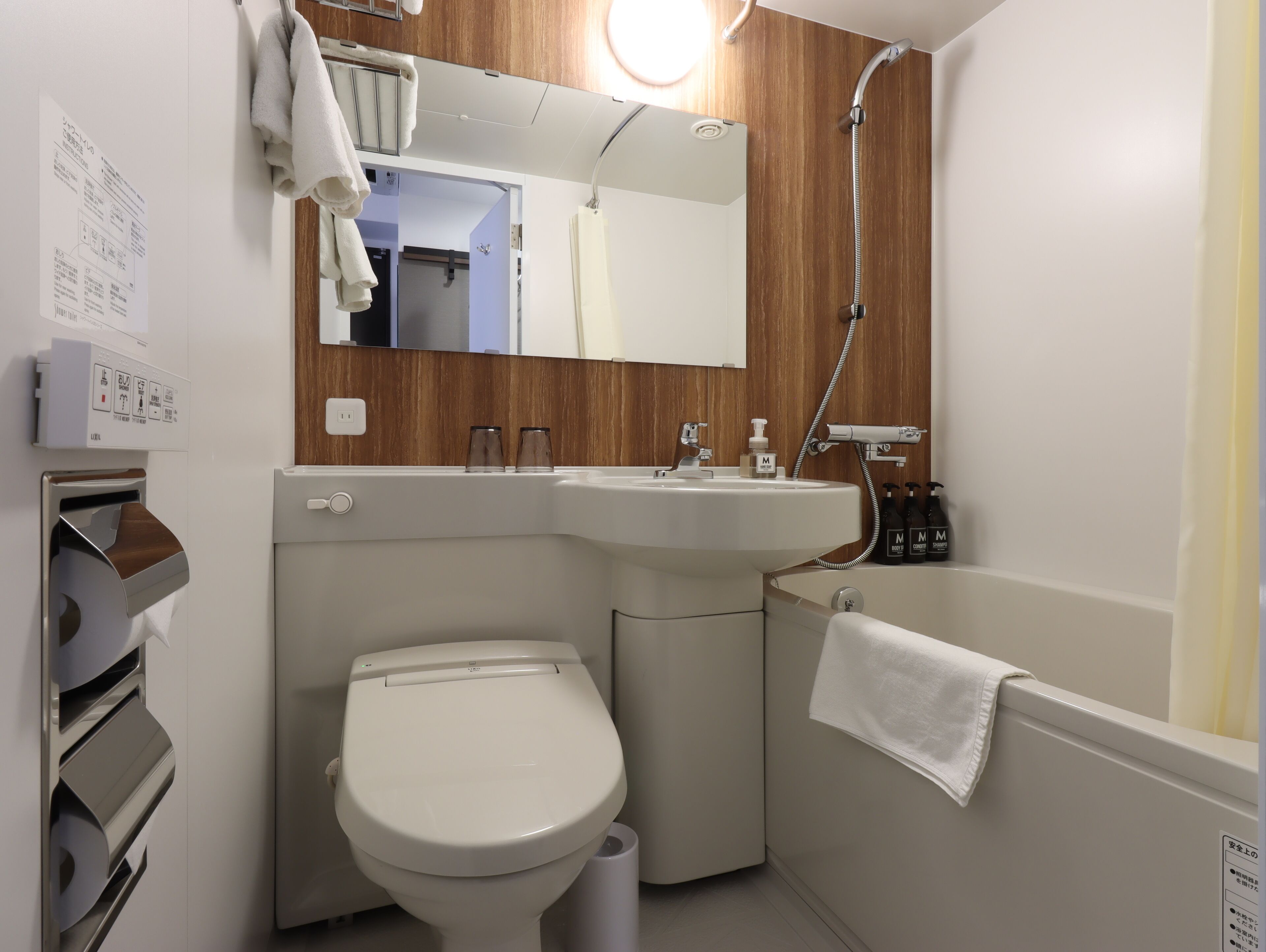 free toiletries, hair dryer, slippers, bidet