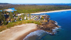 Aerial view - Horseshoe Bay Holiday Park (South West Rocks)