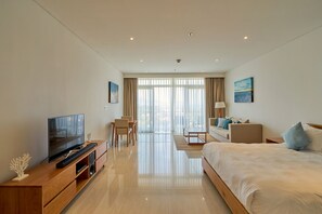 Luxury Studio, 1 Bedroom, Pool View | 2 bedrooms, premium bedding, free minibar items, in-room safe - Luxury Apartment in 5 Stars Resort (Da Nang)