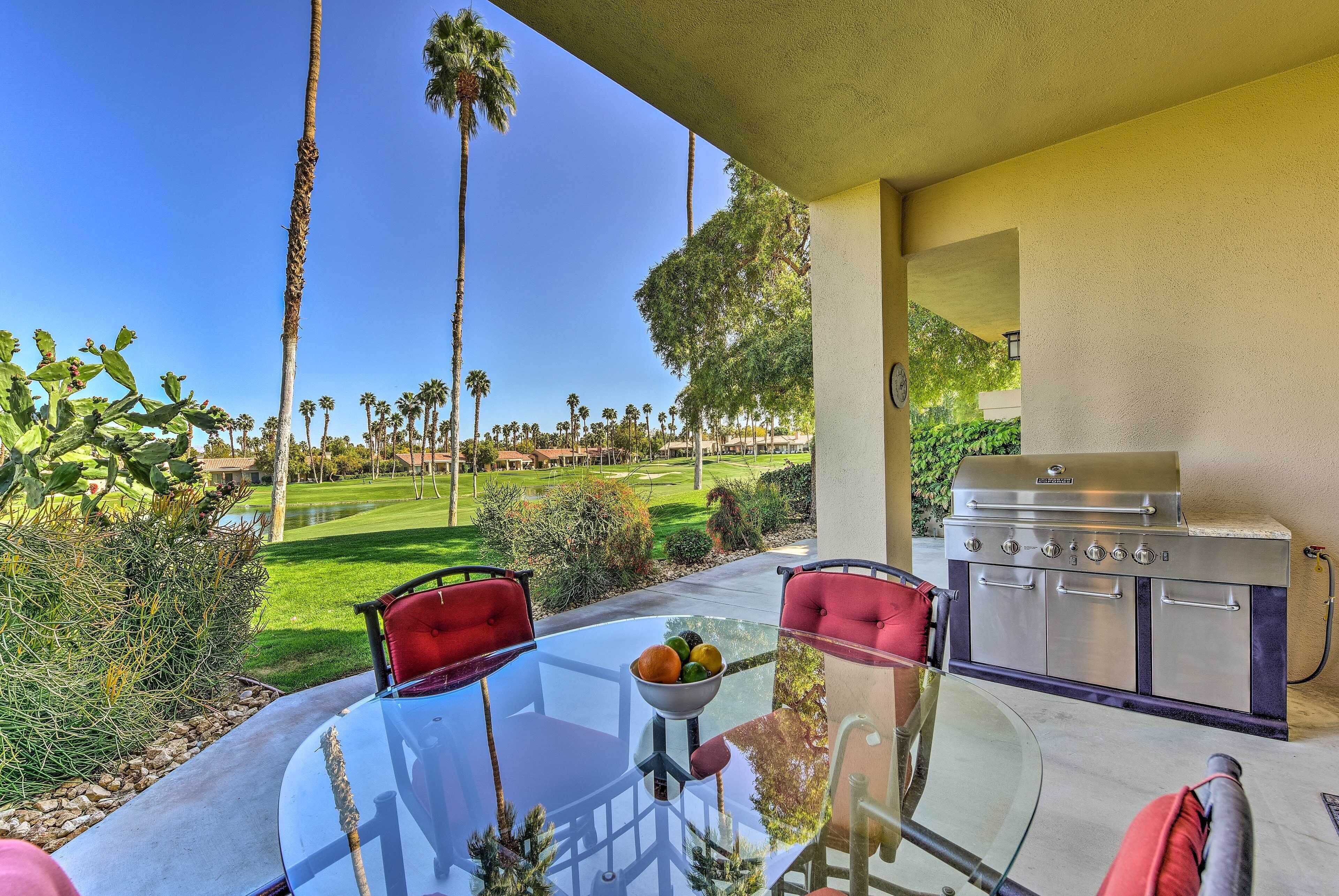 Palm Desert Vacation Rental on Golf Course w/ Pool