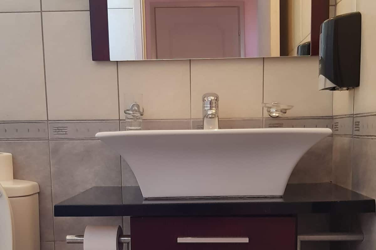 Kamar Triple | Kamar mandi | Shower, perlengkapan mandi gratis, pengering rambut, dan handuk