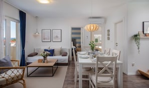 Appartement Familial, vue océan | Coin séjour