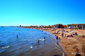 En la playa 