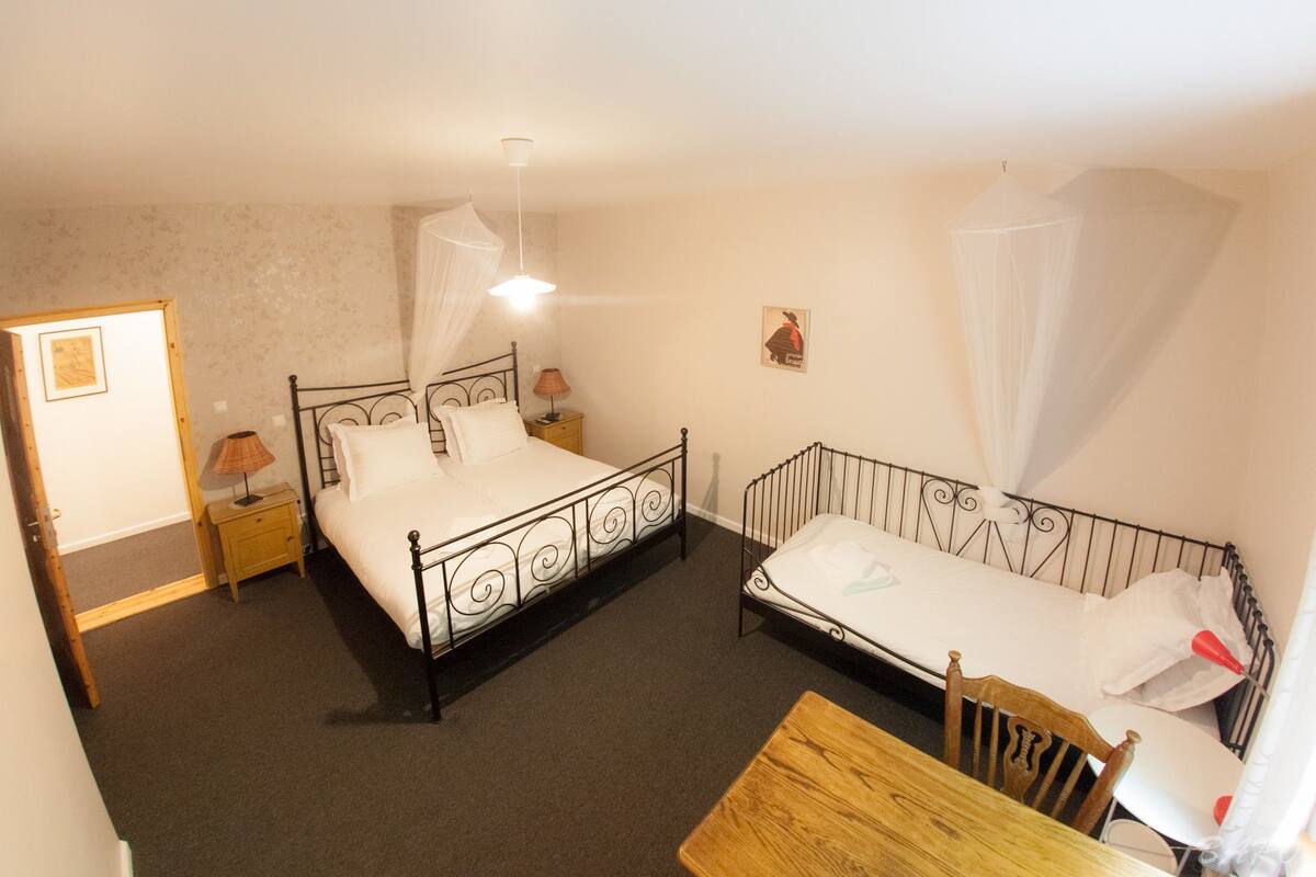 Triple Room | Desk, blackout drapes, soundproofing, cribs (surcharge)