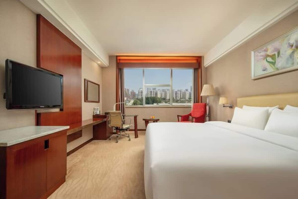 Minibar, odada kasa, masa, güneşlik/perde