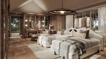 Suite, 2 Queen Beds | Premium bedding, free minibar items, in-room safe, desk