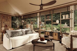 Living area - JW Marriott Mount Kenya Rhino Reserve Safari Camp (Laikipia County)