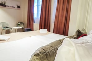 Deluxe Double Room, Shared Bathroom | Premium bedding, blackout drapes, iron/ironing board, free WiFi