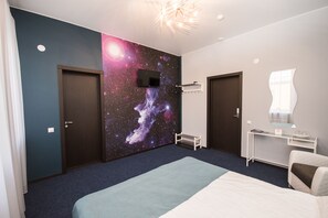 Dobbeltrom | Skrivebord, wi-fi (inkludert) og sengetøy