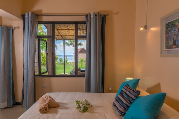 Comfort-Villa, 3 Schlafzimmer | Ausblick vom Zimmer