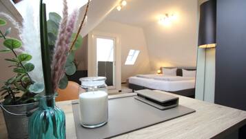 Business-dobbeltværelse | Egyptiske bomuldslagner, premium-sengetøj, individuelt design