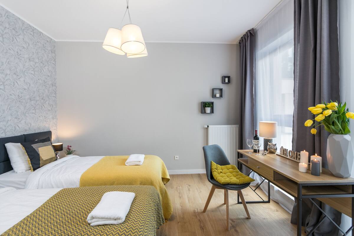 Literie de qualité supérieure, bureau, chambres insonorisées