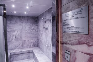 Sauna, body treatments, mud baths, hydrotherapy, body wraps, body scrubs